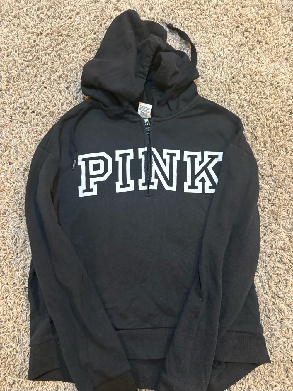 PINK Victoria's Secret Black Hoodie with zipper